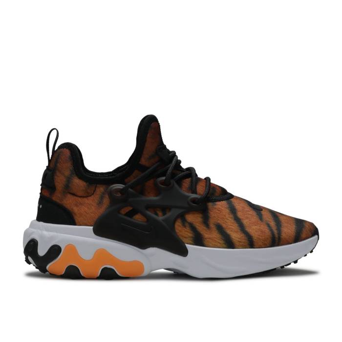 ナイキ Nike 【 React Presto Premium \u0027Tiger Print\u0027 Men Magma Orange/White/Black 】 リアクト プレスト Premium 割り増し金 メンズ orange 橙・オレンジ色 白いこと 白いこと 黒いこと 黒いこと