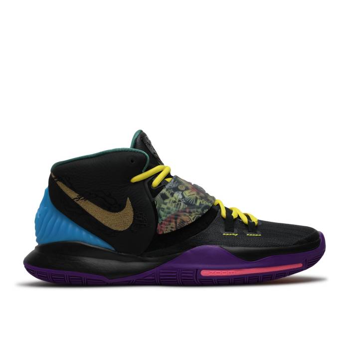ナイキ Nike 【 Kyrie 6 \u0027Chinese New Year\u0027 Men Black/Metallic Gold/Laser Blue 】 Kyrie カイリー メンズ 黒いこと 黒いこと ゴールド Laser レーザ 青み 青色
