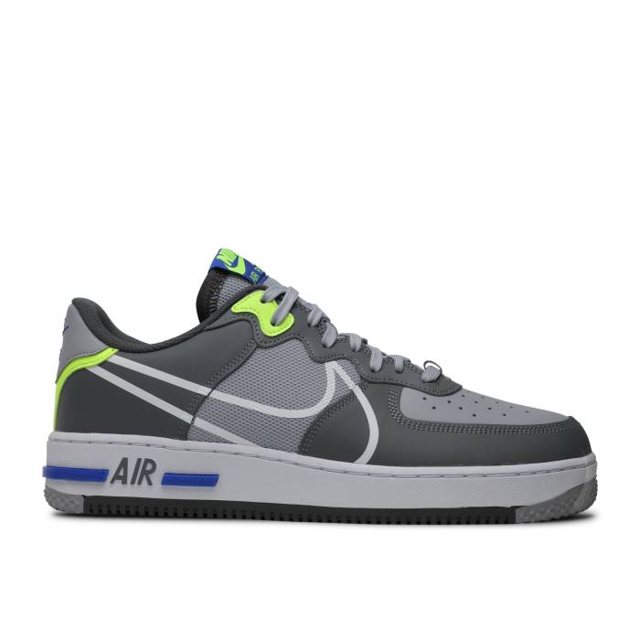 ナイキ Nike 【 Air Force 1 React \u0027Wolf Grey\u0027 Men Wolf Grey/White/Smoke Grey/Dark Grey 】 リアクト メンズ 薄墨色 薄墨色 白いこと 白いこと