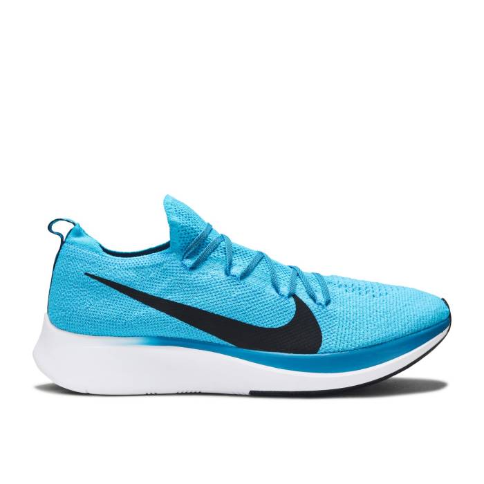 ナイキ Nike 【 Zoom Fly Flyknit \u0027Blue Orbit\u0027 Men Blue Orbit/Black/White 】 望遠レンズ 飛球編み物 メンズ 青碧 青碧 黒いこと 黒いこと 白いこと 白いこと