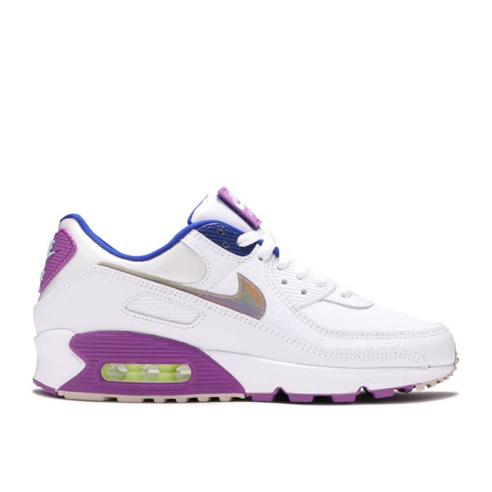 ナイキ Nike 【 Wmns Air Max 90 Se \u0027Easter\u0027 Women White/Multi Color/Purple Nebula 】 マックス レディース 白いこと 白いこと Purple 紫・パープル