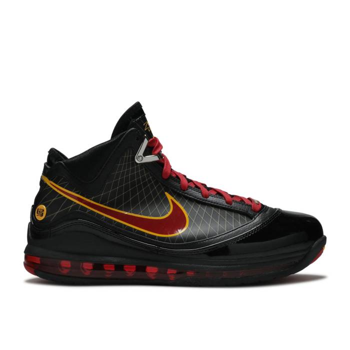 ナイキ Nike 【 Air Max Lebron 7 Fairfax Men Black/Varsity Red/Varsity Maize 】 マックス Lebron レブロン メンズ 黒色 ブラック Red 赤・レッド