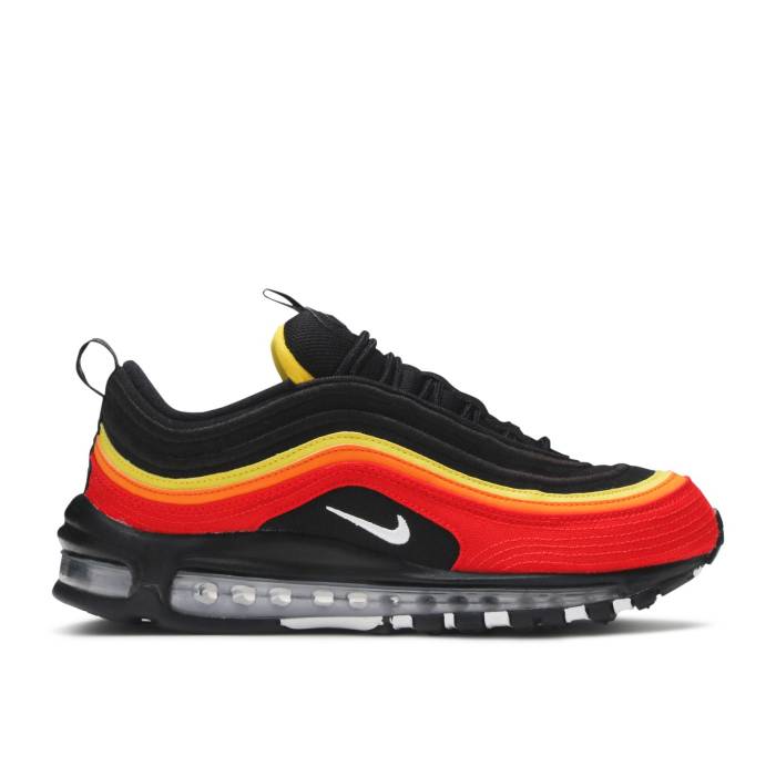 ナイキ Nike 【 Air Max 97 'Hanshin Tigers' Men Black/Chile Red/Magma Orange/White 】 マックス メンズ 黒色 ブラック Red 赤・レッド orange 橙・オレンジ 白色 ホワイト｜スニケス