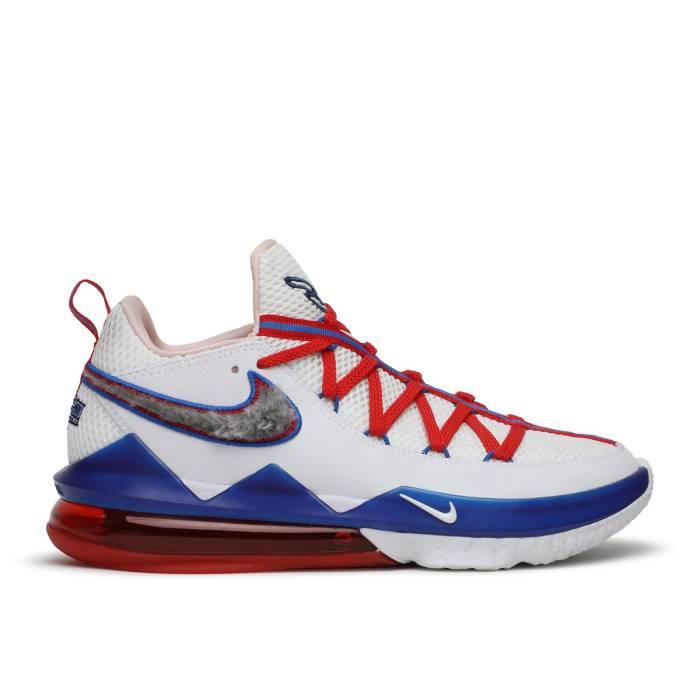 ナイキ Nike 【 Lebron 17 Low \u0027Tune Squad\u0027 Men White/White/University Red/Game Royal 】 Lebron レブロン メンズ 白いこと 白いこと Red 赤・赤いこと Game 力くらべ