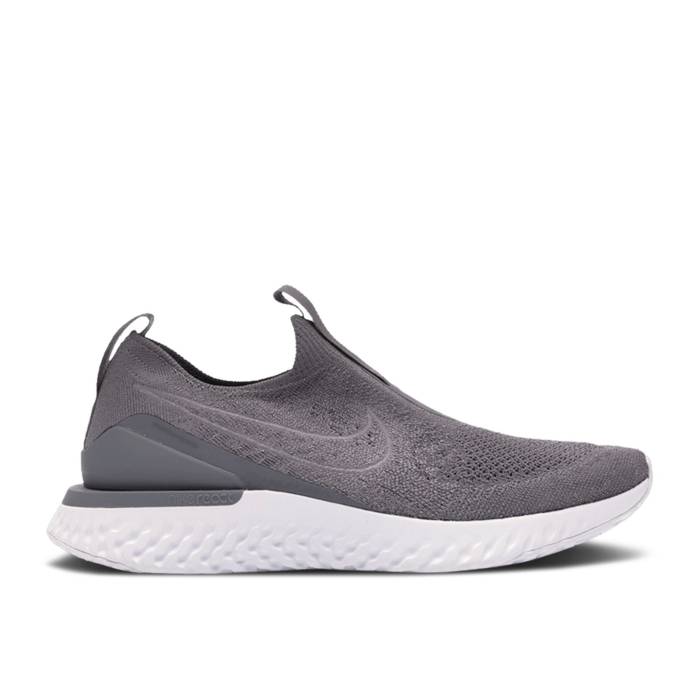 ナイキ Nike 【 Wmns Epic Phantom React Flyknit \u0027Gunsmoke\u0027 Women Gunsmoke/Gunsmoke/White 】 Epic 叙事詩 リアクト 飛球編み物 レディース 白いこと 白いこと