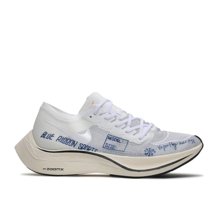 ナイキ Nike 【 Zoomx Vaporfly Next% Blue Ribbon Sports Men White/Team Royal/Orange Peel/White 】 メンズ 白色 ホワイト Team チーム orange 橙・オレンジ