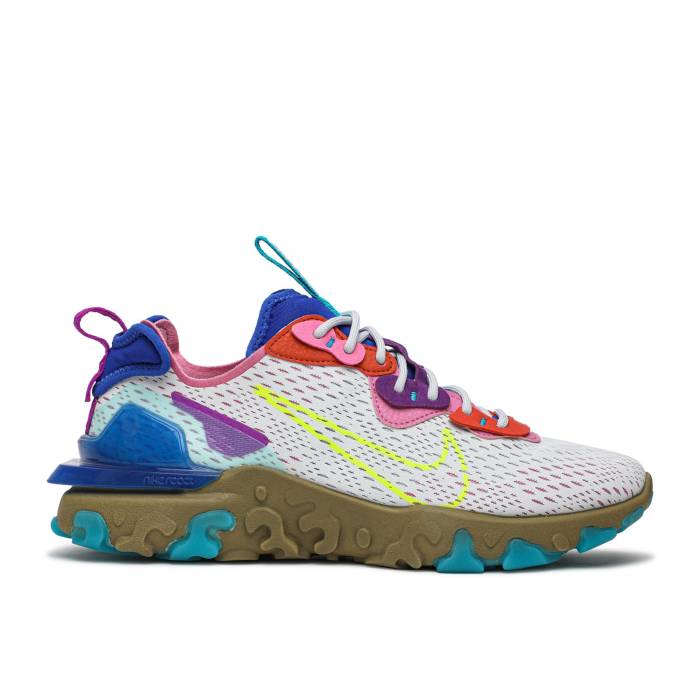 ナイキ Nike 【 Wmns React Vision \u0027Lemon Venom\u0027 Women Photon Dust/Lemon Venom/Hyper Blue 】 リアクト レディース 青碧 青碧