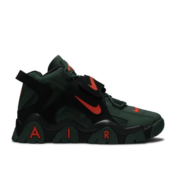 ナイキ Nike 【 Air Barrage Mid \u0027Super Bowl Liv\u0027 Men Fir/Orange/Black 】 ミッド メンズ orange 橙・オレンジ色 黒いこと 黒いこと