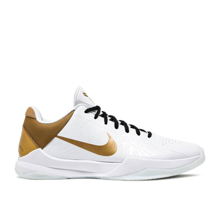 ナイキ Nike 【 Zoom Kobe 5 Protro Big Stage Men White/Metallic Gold/Black 】 ズーム Kobe コービー プロトロ メンズ 白色 ホワイト ゴールド 黒色 ブラック