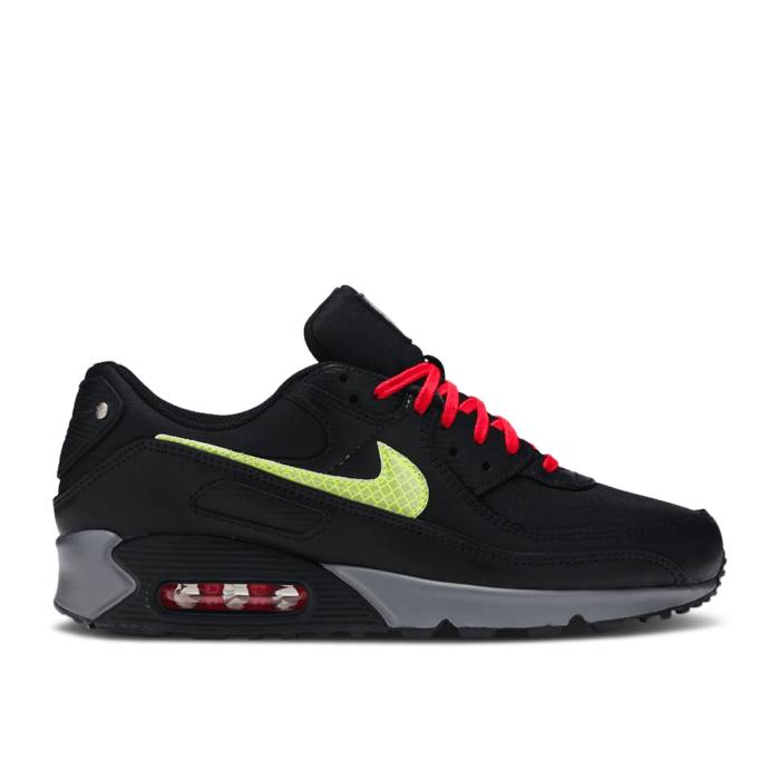 ナイキ Nike 【 Air Max 90 \u0027New York - City Pack\u0027 Men Black/Red/Barely Volt 】 マックス シティ メンズ 黒いこと 黒いこと Red 赤・赤いこと
