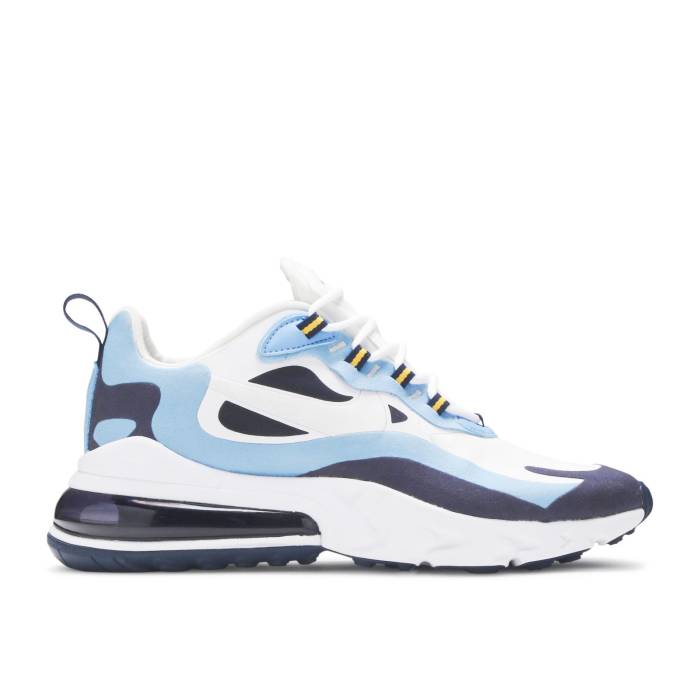 ナイキ Nike 【 Air Max 270 React \u0027Midnight Navy\u0027 Men White/Midnight Navy/University Blue/White 】 マックス リアクト メンズ 白いこと 白いこと 紺色 米国海軍 青み 青色