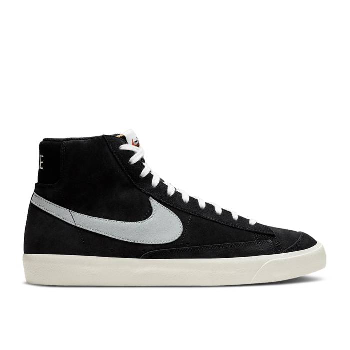 ナイキ Nike 【 Blazer Mid 77 \u0027Black Suede\u0027 Men Black/Pure Platinum/Sail/White 】 ブレイザー ミッド メンズ 黒いこと 黒いこと 純然たる Platinum プラチナム 白いこと 白いこと