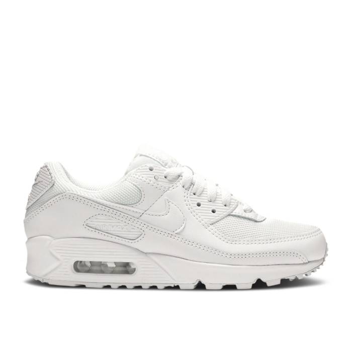 ナイキ Nike 【 Wmns Air Max 90 \u0027White\u0027 Women White/White/Wolf Grey/White 】 マックス レディース 白いこと 白いこと 薄墨色 薄墨色
