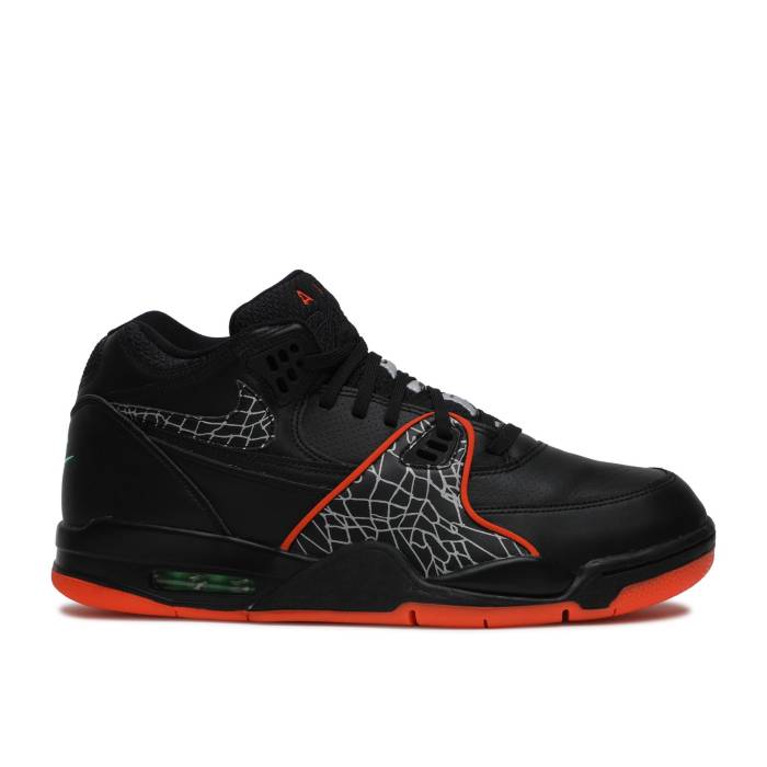 ナイキ Nike 【 Air Flight 89 Qs \u0027Orange Blaze\u0027 Men Black/Orange Blaze/Green Strike 】 Flight 飛翔 メンズ 黒いこと 黒いこと orange 橙・オレンジ色 green 緑・緑であること ストライク