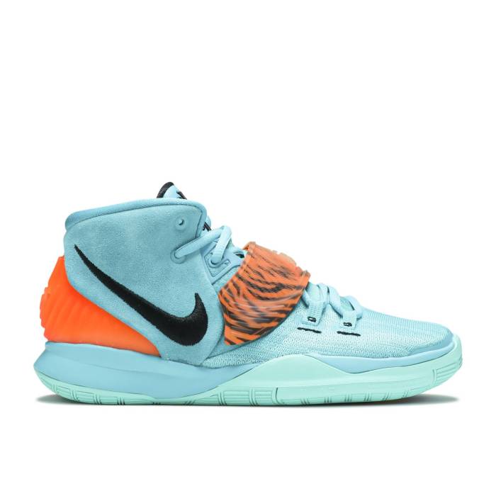 ナイキ Nike 【 Kyrie 6 ガウス \u0027Oracle Aqua\u0027 Youth Oracle Aqua/Black/Opti Yellow 】 Kyrie カイリー 御坊っちゃん キッズ アクア 黒いこと 黒いこと yellow 黄味がかった・黄み 靴-キッズ・ベビー・マタニティ