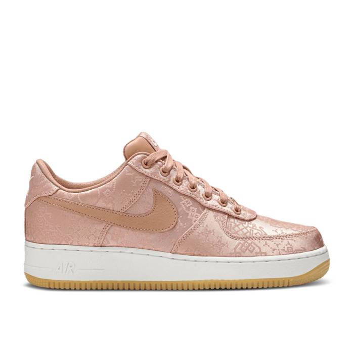 ナイキ Nike 【 Clot X Air Force 1 Low Premium 'Rose Gold Silk' Special Box Men Rose Gold/White/Gum Light Brown 】 クロット Premium プレミアム ゴールド special スペシャル ボックス メンズ Rose ローズ ゴールド 白色 ホ|スニケス