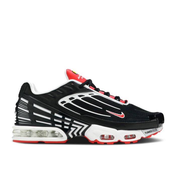ナイキ Nike 【 Air Max Plus 3 \u0027Track Red\u0027 Men Black/White/Track Red 】 マックス メンズ 黒いこと 黒いこと 白いこと 白いこと 貨物自動車 Red 赤・赤いこと
