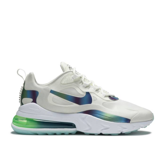 ナイキ Nike 【 Air Max 270 React \u0027Bubble Pack\u0027 Men Summit White/Multi-Color/Platinum Tint 】 マックス リアクト メンズ 白いこと 白いこと Platinum プラチナム