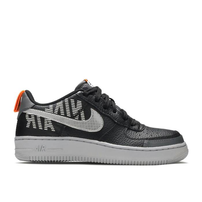 ナイキ Nike 【 Air Force 1 Lv8 2 Gs 'Under Construction - Black' Youth Black/Dark Grey/Total Orange/Wolf Grey 】 ジュニア キッズ 黒色 ブラック 灰色 グレー orange 橙・オレンジ