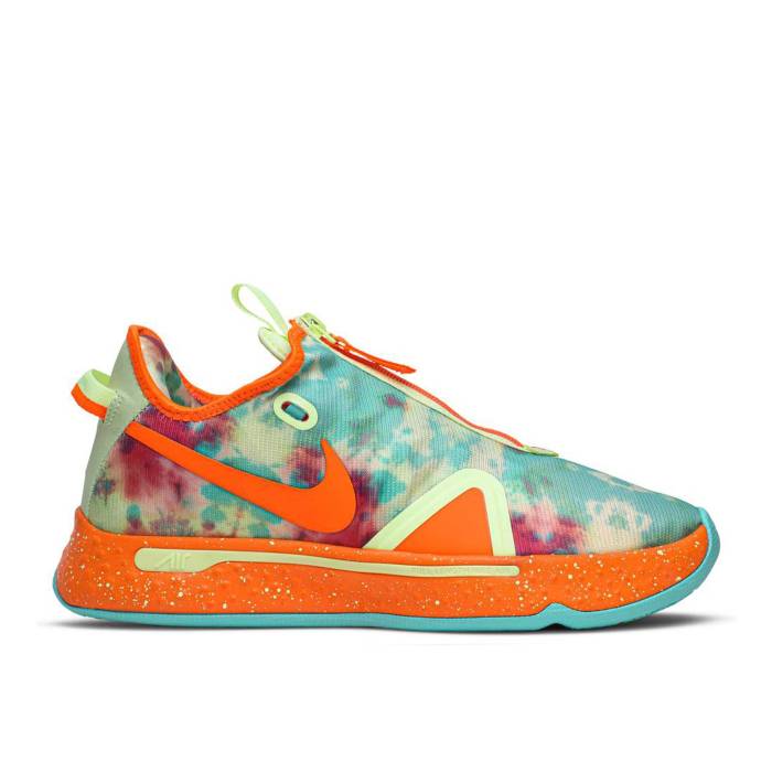 ナイキ Nike 【 Gatorade X Pg 4 Ep \u0027All-Star Weekend\u0027 Men Barely Volt/Volt/Photo Blue/Total Orange 】 ゲータレード メンズ 青碧 青碧 orange 橙・オレンジ色