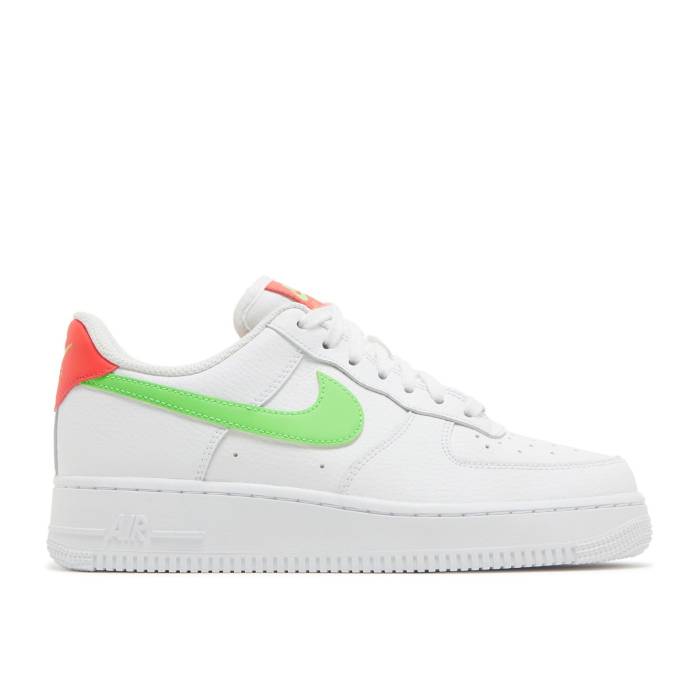 ナイキ Nike 【 Wmns Air Force 1 Low 'Watermelon' Women White/Laser Crimson/Green Strike 】 レディース 白色 ホワイト Laser レーザー クリムゾン green 緑・グリーン ストライク