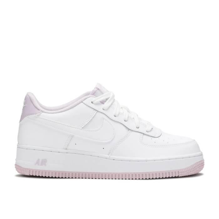 ナイキ Nike 【 Air Force 1 ガウス \u0027White Iced Lilac\u0027 Youth White/White/Iced Lilac 】 御坊っちゃん キッズ 白いこと 白いこと