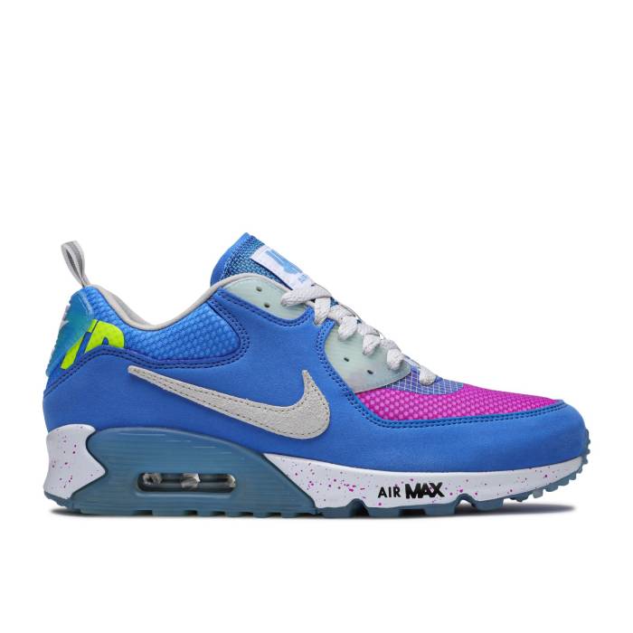 ナイキ Nike 【 Undefeated X Air Max 90 'Pacific Blue' Men Pacific Blue/Vast Grey/Vivid Purple 】 アンディフィーテッド マックス メンズ パシフィック 青色 ブルー 灰色 グレー Purple 紫・パープル