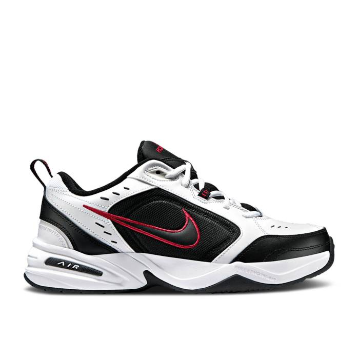 ナイキ Nike 【 Air Monarch Iv 4E Wide \u0027White Varsity Red\u0027 Men White/Black/Varsity Red 】 モナーク メンズ 白いこと 白いこと 黒いこと 黒いこと Red 赤・赤いこと