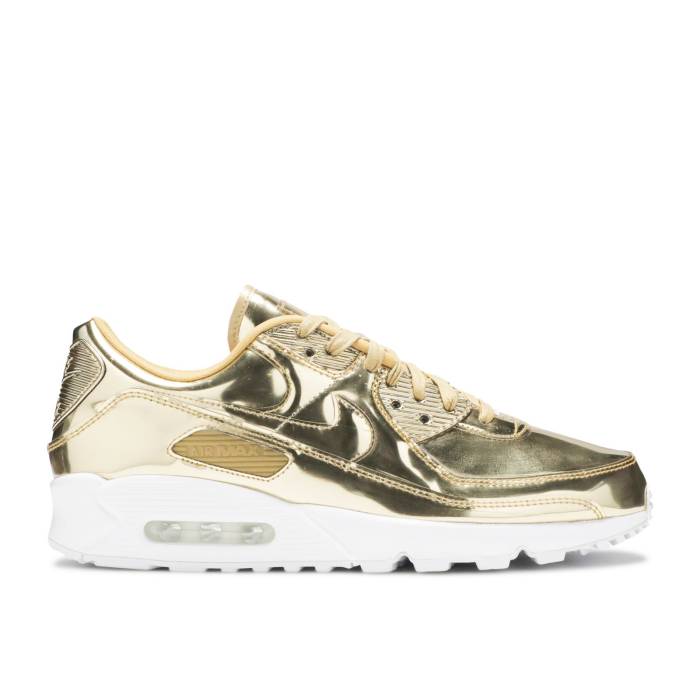 ナイキ Nike 【 Wmns Air Max 90 \u0027Metallic Pack - Gold\u0027 Women Metallic Gold/Metallic Gold/Club Gold 】 マックス レディース ゴールド 野球クラブ