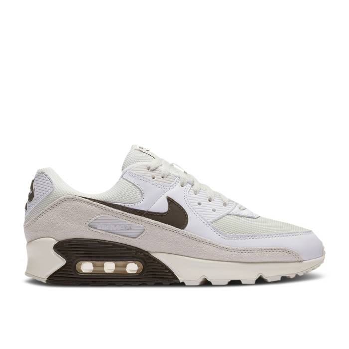 ナイキ Nike 【 Air Max 90 \u0027Baroque Brown\u0027 Men White/Baroque Brown/Sail/Vast Grey 】 マックス メンズ 白いこと 白いこと 赤銅色 赤銅色 薄墨色 薄墨色