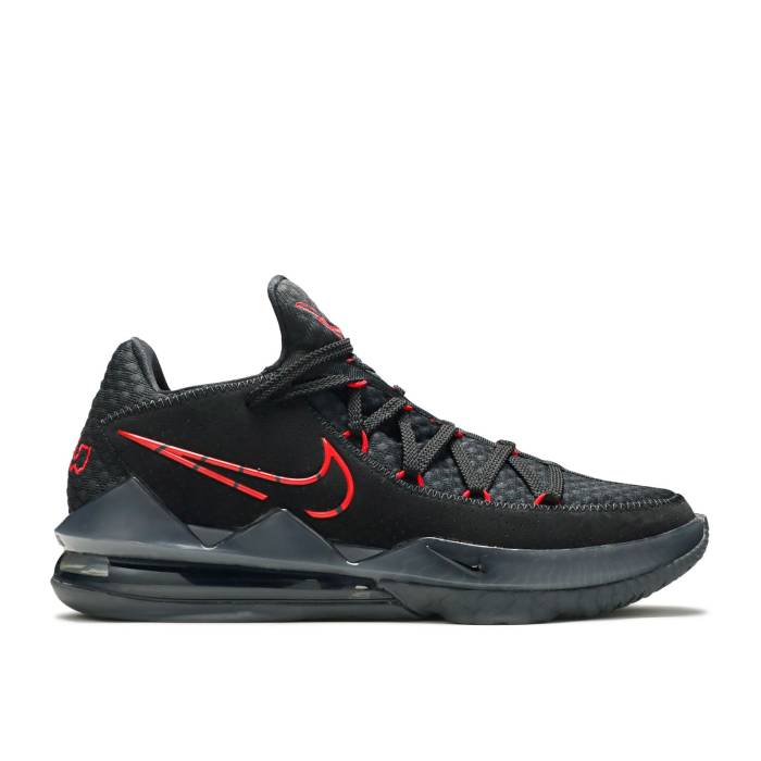 ナイキ Nike 【 Lebron 17 Low Ep \u0027Bred\u0027 Men Black/University Red/Dark Grey 】 Lebron レブロン メンズ 黒いこと 黒いこと Red 赤・赤いこと 薄墨色 薄墨色