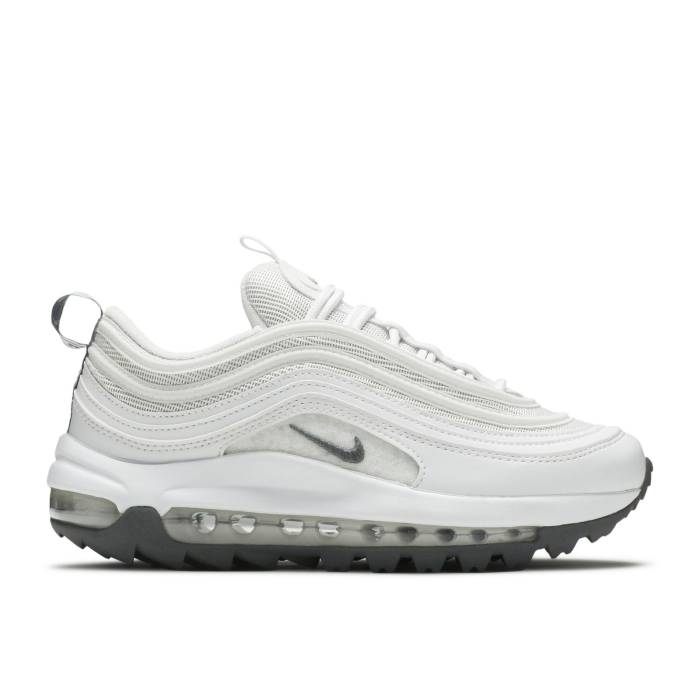 ナイキ Nike 【 Air Max 97 Golf White Cool Grey Men White/Metallic Cool Grey/White 】 マックス golf ゴルフ クール メンズ 白色 ホワイト クール 灰色 グレー