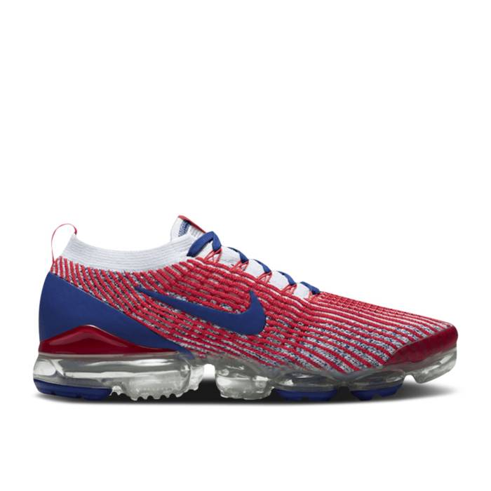 ナイキ Nike 【 Air Vapormax 3.0 Flyknit 'Usa' Men White/University Red/Metallic Silver/Deep Royal Blue 】 フライニット メンズ 白色 ホワイト Red 赤・レッド Silver 銀色・シルバー ディープ 青色 ブルー