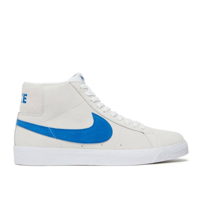 ナイキ Nike 【 Blazer Mid Sb \u0027Laser Blue\u0027 Men White/Laser Blue 】 ブレイザー ミッド エスビー メンズ 白いこと 白いこと Laser レーザ 青碧 青色 スニーカー-靴