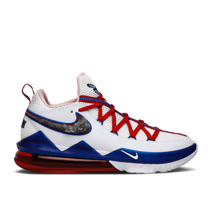 ナイキ Nike 【 Lebron 17 Low Ep \u0027Tune Squad\u0027 Men White/White/University Red/Game Royal 】 Lebron レブロン メンズ 白いこと 白いこと Red 赤・赤いこと Game 取り組み