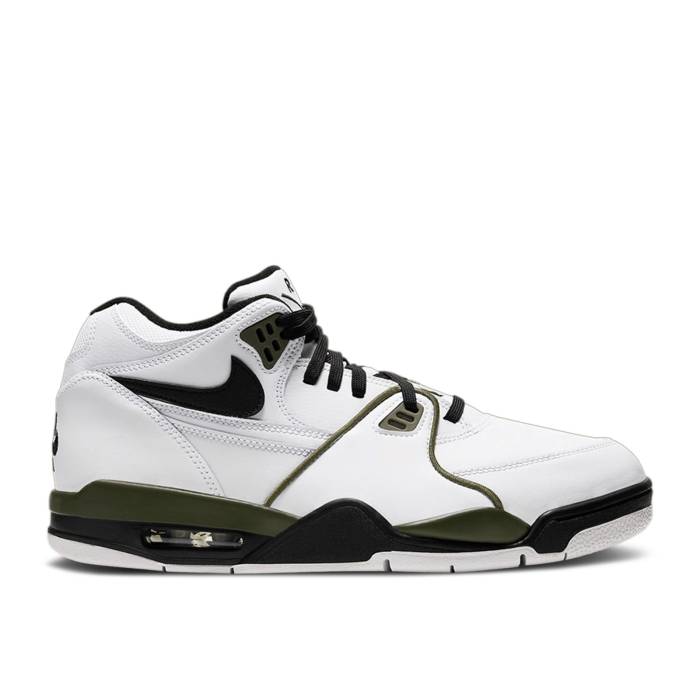ナイキ Nike 【 Air Flight 89 \u0027Olive\u0027 Men White/Black/Medium Olive 】 Flight 飛翔 メンズ 白いこと 白いこと 黒いこと 黒いこと olive オリーブ