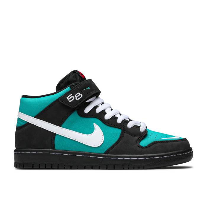 ナイキ Nike 【 Dunk Mid Sb \u0027Freshwater\u0027 Men Black/White/Black Fresh Water 】 ダンク ミッド エスビー メンズ 黒いこと 黒いこと 白いこと 白いこと 生新しい メンズ靴-スニーカー