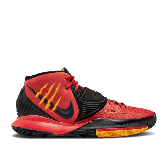 ナイキ Nike 【 Kyrie 6 \u0027Bruce Lee - Red\u0027 Men Comet Red/Black/Metallic Silver/Del Sol 】 Kyrie カイリー メンズ Red 赤・赤いこと 黒いこと 黒いこと Silver しろがね色・しろがね色