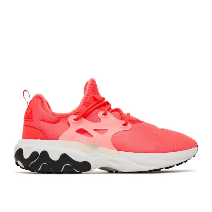 ナイキ Nike 【 React Presto \u0027Laser Crimson\u0027 Men Laser Crimson/Off White/Black/Metallic Silver 】 リアクト プレスト メンズ Laser レーザ クリムゾン 白いこと 白いこと 黒いこと 黒いこと Silver しろがね色・しろがね色