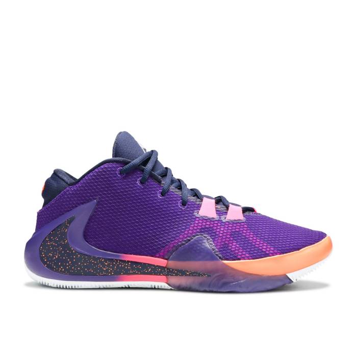 ナイキ Nike 【 Nba 2K20 X Zoom Freak 1 \u0027All Bros 4\u0027 Gamer Exclusive Men Voltage Purple/Blackened Blue 】 望遠レンズ メンズ Purple 紫・パープル 青み 青色