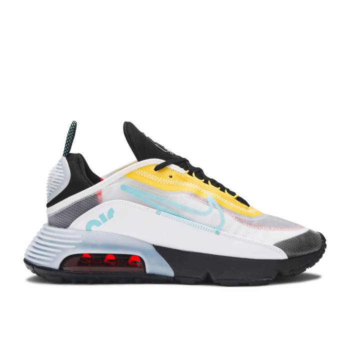 ナイキ Nike 【 Air Max 2090 peed Yellow Aqua Men White/Bleached Aqua/Black/Speed Yellow/Chile Red 】 マックス yellow 黄色・イエロー メンズ 白色 ホワイト アクア 黒色 ブラック Speed スピード yellow 黄色・イエロ