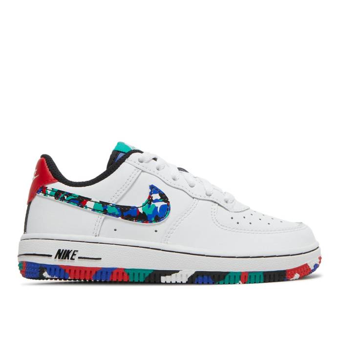 ナイキ Nike 【 Air Force 1 Low Ps 'Melted Crayon' Youth White/Hyper Blue/Neptune Green/Multi-Color 】 ジュニア キッズ 白色 ホワイト 青色 ブルー green 緑・グリーン|スニケス