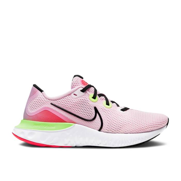 ナイキ Nike 【 Wmns Renew Run \u0027Pink Foam\u0027 Women Pink Foam/Psychic Blue/Laser Crimson/Black 】 幽客 レディース pink サクラ色 青み 青色 Laser レーザ クリムゾン 黒いこと 黒いこと
