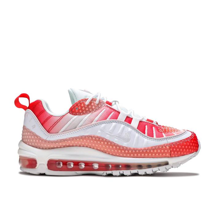 ナイキ Nike 【 Wmns Air Max 98 Bubble Pack - Track Red Women Track Red/White/Barely Rose/White 】 マックス トラック レディース トラック Red 赤・レッド 白色 ホワイト Rose ローズ