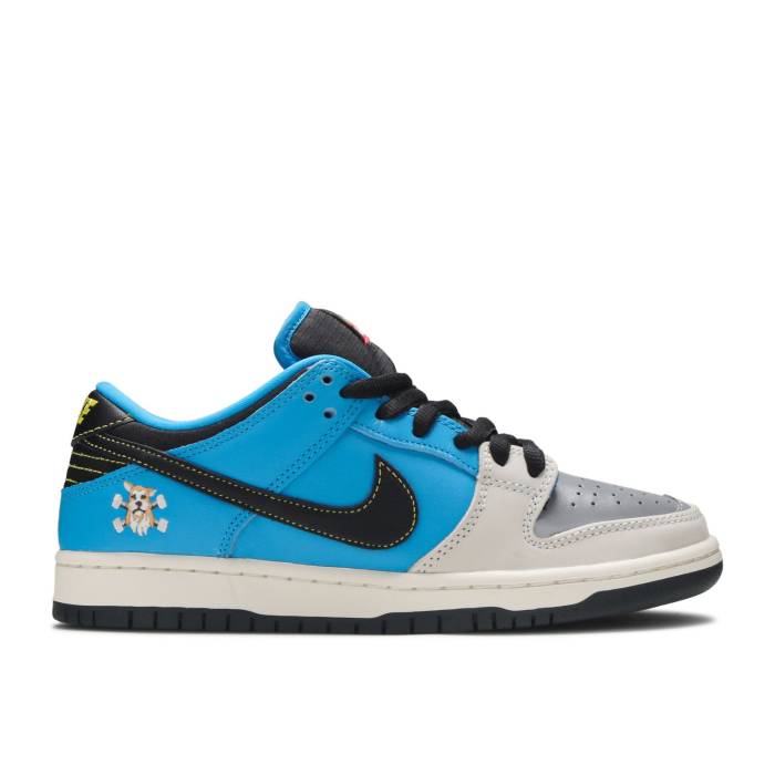 ナイキ Nike 【 Instant Skateboards X Dunk Low Pro Sb Qs Men Blue Hero/Pale Ivory/Black 】 滑るゲーム盤 ダンク 労働者階級 エスビー メンズ 青み 青色 象牙色 黒いこと 黒いこと
