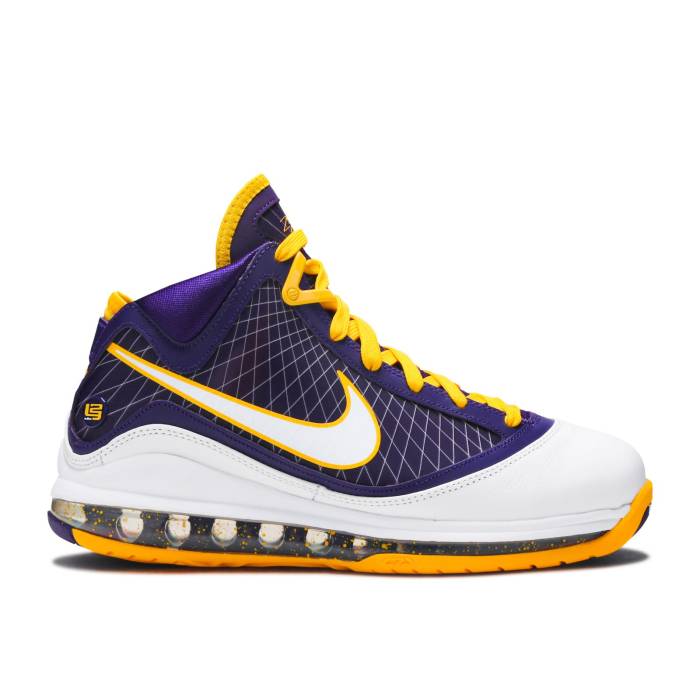 ナイキ Nike 【 Lebron 7 Gs Qs 'Media Day' Youth Court Purple/White/Amarillo 】 Lebron レブロン ジュニア キッズ コート Purple 紫・パープル 白色 ホワイト|スニケス