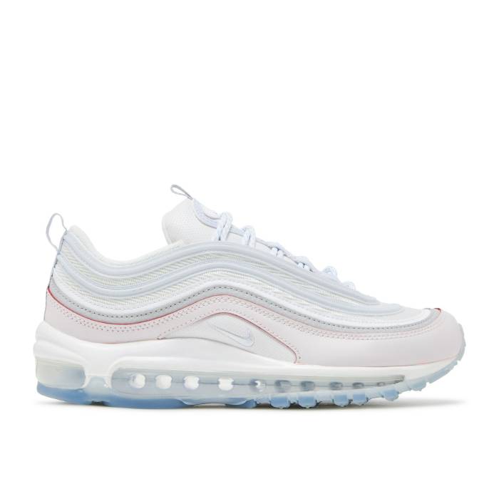 ナイキ Nike 【 Air Max 97 'Diy Flare' Men White/Football Grey/Grey Fog/Cerulean 】 マックス メンズ 白色 ホワイト フットボール 灰色 グレー|スニケス