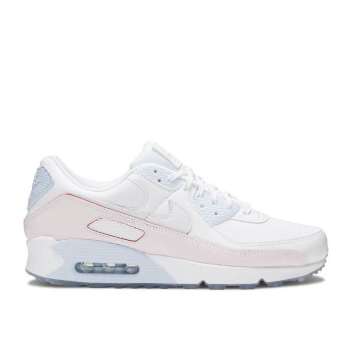 ナイキ Nike 【 Air Max 90 'Diy Flare' Men White/Hydrogen Blue/Bright Crimson 】 マックス メンズ 白色 ホワイト 青色 ブルー クリムゾン|スニケス