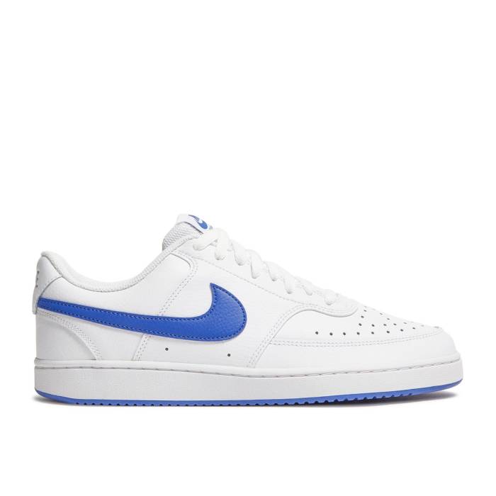 ナイキ Nike 【 Court Vision Low \u0027White Game Royal\u0027 Men White/Game Royal 】 厚地の外套 Game 力くらべ メンズ 白いこと 白いこと Game 力くらべ