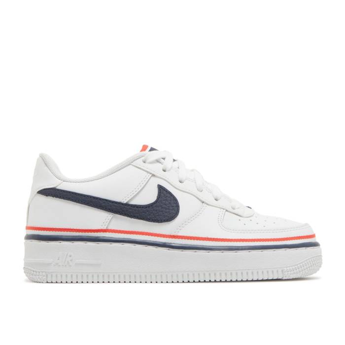 ナイキ Nike 【 Air Force 1 Lv8 1 ガウス \u0027White Concord\u0027 Youth White/University Red/Concord 】 御坊っちゃん キッズ 白いこと 白いこと Red 赤・赤いこと コンコルド・コンコード